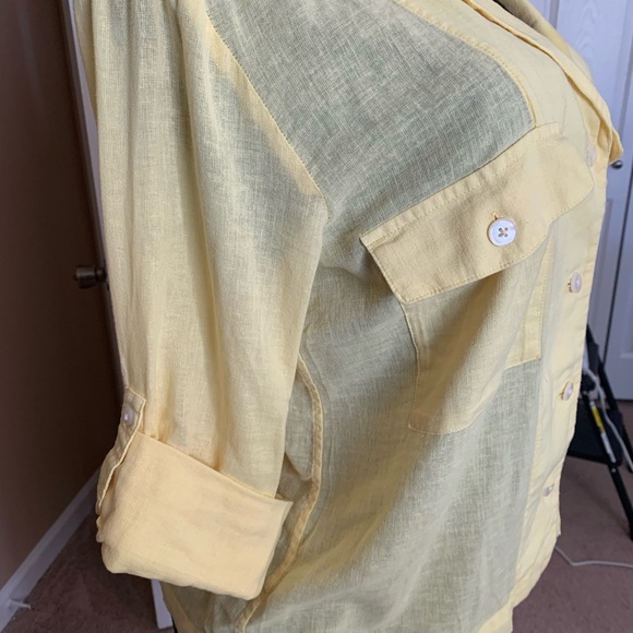 J. Crew Camp-collar shirt in featherweight linen blend - Picture 6 of 10